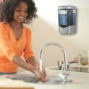 Plussen Soap Dispenser 20oz/600ml Wall-Mounted ABS Material Gel/Liquid for Home \u0026 Commercial, Sliver